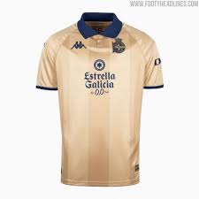 Deportivo La Coruña Launch Stunning Gold Kappa Kit to Commemorate 25th  Anniversary of La Liga Title