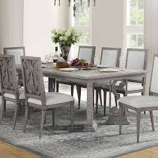 | modern dining room gray rectangular table w. Artesia Rectangular Dining Table Acme Furniture Furniture Cart