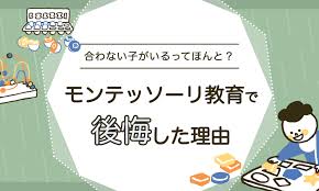 モンテッソーリ 幼稚園 合わ ない