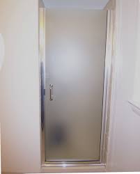 Glass shower doors with custom designed etched and carved sandblasted designs by sans soucie art glass of palm desert, california. Framed Semi Frameless Shower Door King Shower Door Installations