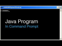 Java Program In Command Prompt Youtube
