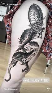 My Dragon Tattoo By Jessie Petrie Blue Lady Tattoo In Melbourne Tattoos