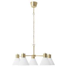 Flugbo Kronleuchter 5 Armig Messingfarben Glas Ikea Osterreich In 2020 White Pendant Lamp Pendant Lamp Brass Color