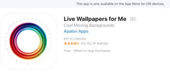 live wallpaper apps for iphone in 2018