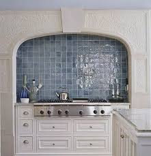 Blue Mosaic Tile Backsplash Blue Tones Mark This Mosaic Tile Backsplash Coupled Wi Blue Tile Backsplash Kitchen Blue Tile Backsplash Kitchen Tiles Backsplash