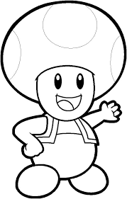 Coloring pages for super mario bros (video games) ➜ tons of free drawings to color. Toad From Mario Bros Coloring Page Free Printable Coloring Pages For Kids