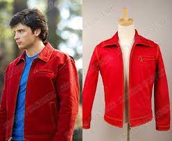 Clark Kent Red Jacket Costume For Smallville Cosplay Red Jacket Jackets Smallville