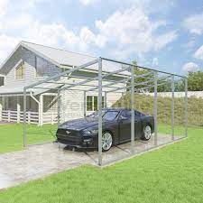 Single Slope Shelter Frame Only 12 X 20 X 7 9 Shelter Carport Building