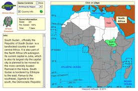 Sheppard software's geography games are divided into levels (beginner, intermediate, advanced, and expert), and quiz students on the world's continents, countries, capitals, and landscapes. Jungle Maps Map Of Africa Quiz Sheppard Software