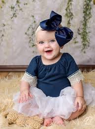 6 Navy Blue Baby Hair Bow Headband Big Girl Hairbow Lace Baby Bow Band Baby Headbands Baby Girl Hairbow Interc Baby Photo Outfits Baby Hair Bows Baby Bows