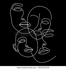 Have you ever wondered how to make a dotted line or dotted borders using photoshop? Face Line Drawing At Getdrawings Free Download