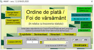 Ordin de plata | instrumentul ce permite transferuri de fonduri, fara numerar, atat in lei, cat si in valuta. Ordine De PlatÄƒ Foi De VÄƒrsÄƒmant Opfv 2020 Anaf A Actualizat Din Nou AplicaÈ›ia OficialÄƒ Azi 04 05 2020 Cabinetexpert Ro Blog Contabilitate