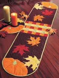 Diy Fall Table Runners And Placemats Fall Table Runners Table Runner And Placemats Fall Placemats