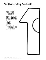 The first set is geared to preschool thru early grade school children and is made up of cartoonish pictures that are easy to color. Days Of Creation Coloring Pages Christian Preschool Printables
