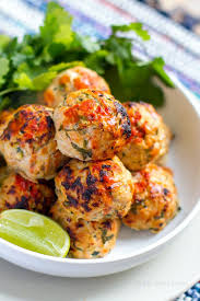 Baked Spicy Turkey Meatballs With Zucchini Http Eatdrinkpaleo Com Au Baked Spicy Turkey Meatba Spicy Turkey Meatballs Turkey Meatball Recipe Healthy Turkey