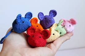 Stripey cat crochet pattern by solid and marl. Simple Crochet And Crafts Tiny Crochet Mouse Free Pattern Shop Feature Crochet Cat Toys Crochet Mouse Crochet Projects