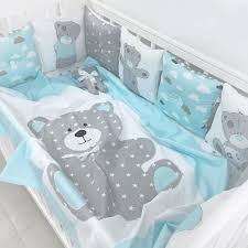 Crib Bumper With A Classic Pillows And Sweet Art Baby Cribs Baby Crib Sets Baby Crib Bumpers