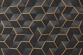 Black And Gold 3d Wall For Background 3d Wall Wall Background Texture