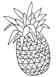 Black And White Outline Corn Clipart Pineapple Clip Art Black And White Cute Pineapple Coloring Pages Bear Coloring Pages
