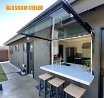 Flip out Windows Aluminum Gas Strut Pass Through Awning Window