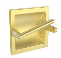 Amazon.com: WZRUA Brushed Gold Recessed Toilet Paper Holder ...