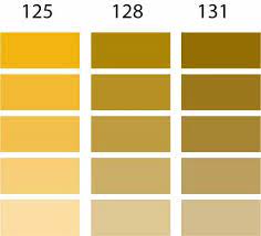Gold Color In Business Cards Pantone Gold Shades Of Gold Color