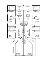 Torrey Efficient Ranch Duplex Duplex Plans Garage House Plans Duplex House Plans