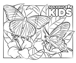 Online coloring pages for kids and parents. Coloring Page Butterflies San Diego Zoo Kids