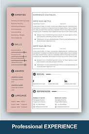 Resume Template Professional Microsoft Word Creative Resume Etsy Free Resume Template Word Resume Template Word Functional Resume Template