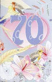 Verjaardagskaart 70 Verjaardagskaarten 70ste Verjaardag Verjaardag Kaarten