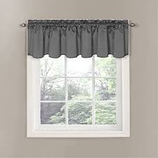 Small window curtains for living room. Eclipse 42 X 21 Short Valance Small Window Curtains Bathroom Living Room And Kitchens Charcoal Walmart Com Walmart Com