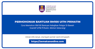 Promosi pengambilan pelajar baru segi university mp3 & mp4. Uitm Prihatin Permohonan Rm100 Wang Bantuan Kebajikan Pelajar