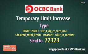 As we embark on our branch digital transformation journey, we don't forget our staff. Request For Temporary Limit Increase Of Ocbc Bank By Mobile Sms
