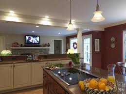 This is what most people envision when they talk about open storage in the kitchen. Half Wall Kitchen Houzz