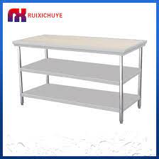Sure, you could get an ordinary table. Hot Sale Stainless Steel Kitchen Work Table With Cabinet 4 Drawers China Kitchen Table Working Table Made In China Com
