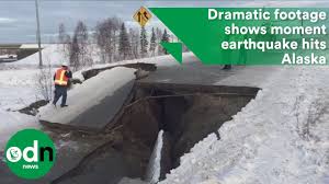 Earthquake, any sudden shaking of the ground caused by the passage of seismic waves through earth's rocks. Dramatic Footage Shows Moment Earthquake Hits Alaska Youtube