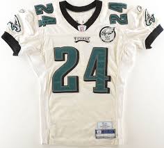This is one of those players who i've never understood why his jerseys were so hard to find. 2007 Sheldon Brown Philadelphia Eagles Game Worn Jersey 75 Year Anniversary Team Letter Gamewornauctions Net