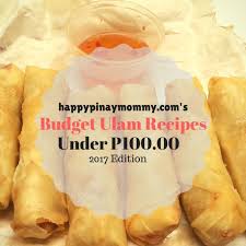 Budget Ulam Recipes Below 100 Pesos Budget Meals Meal Planning Recipes