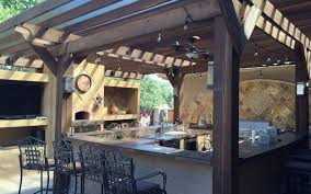 An outdoor kitchen in an ell formed by two wings of a building or in a courtyard protected on three decks. Diy Outdoor Kitchen Ideas Veriguard Home Inspections
