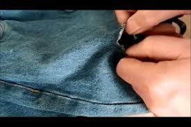 Bitte kommt nicht mit selber schneiden. Video Locher Jeans Selber Machen
