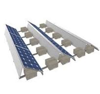 Flat Roofing Solar Panel Mounts - Ballasted Aluminum Racking