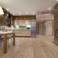 Texas Roble Wood Effect Floor Tiles In Modern Open Plan Kitchen Wood Effect Tiles Wood Effect Floor Tiles Flooring