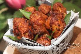 1 ekor ayam 6 sudu makan tepung jagung 6 sudu makan tepung beras 3 tangkai daun kari. Curlybabe S Satisfaction Ayam Goreng Berempah Mamak Penang