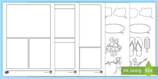 Teach writing, storytelling via our online comic strip creation tool. My Summer Holiday Comic Worksheet Blank Comic Book Templates