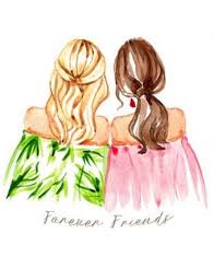 Pin By Vitallangues On Illustrations Drawings Of Friends Best Friend Drawings Bff Drawings