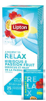Lipton Infusion Hibiscus Et Fruit De La Passion 25 Sachets