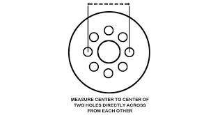 Now, measure the center of the two bolt holes you selected. How To Measure Wheel Bolt Pattern