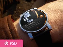Android Wear Scene Psd Template Android Wear Smart Band Psd