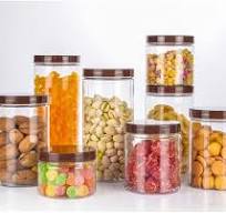 Best Selling Plastic Pet Jar Transparent Round Food Storage Jar with  Aluminum Lid
