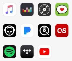 It is a very clean transparent background image and its resolution is 733x228 , please mark the image source when quoting it. Music Streaming Icons Png Transparent Png Transparent Png Image Pngitem